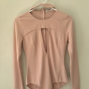 LF PINK BODYSUIT SEEK THE LABEL